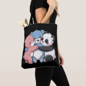 Tote Bag Nounours mignons avec Panda (De près)