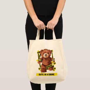 Tote Bag Nounours policier en peluche mignon