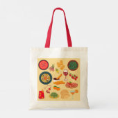 Tote Bag Nourriture Espagne (Dos)