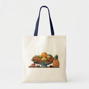Tote Bag Nourriture vintage, fruits assortis dans un bol