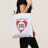 Tote Bag Nous aimons le logo des arts (De près)