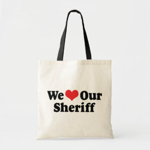 Tote Bag Nous aimons notre shérif