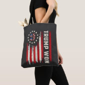 Tote Bag Nous avons gagné TRUMP INAUGURATION Drapeau améric (De près)