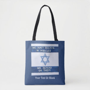 Tote Bag Nous Dépendons Des Miracles