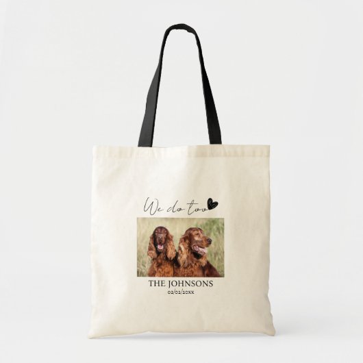 Tote Bag Nous faisons aussi des mariages d'animaux de compa (Devant)