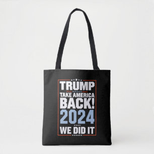 Tote Bag Nous l'avons fait Trump Drapeau USA Président 47 T