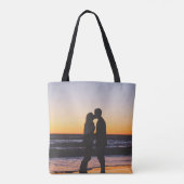 Tote Bag Nous le faisons - Romantique coucher de soleil mar (Dos)