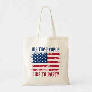 Tote Bag Nous le peuple Drapeau américain Funny Distressed