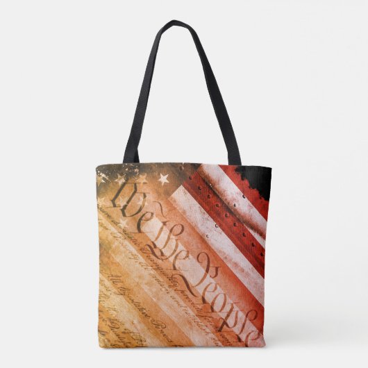 Tote Bag NOUS LE PEUPLE Drapeau Industriel Américain (Dos)