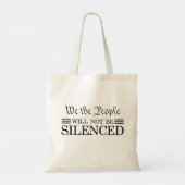 Tote Bag Nous, le Peuple, Ne Serons Pas Réduits au Silence (Dos)