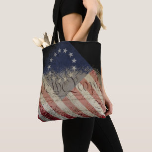 Tote Bag NOUS LE PEUPLE Vintage Betsy Ross Drapeau américa