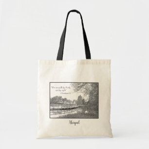 Tote Bag Nous Marchons Par La Foi Pas En Vue