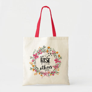 Tote Bag Nous Montons En Levant Les Autres