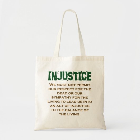 Tote Bag Nous Ne Devons Pas Permettre Notre Respect - Citat (Devant)