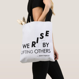 Tote Bag Nous nous élevons en élevant les autres