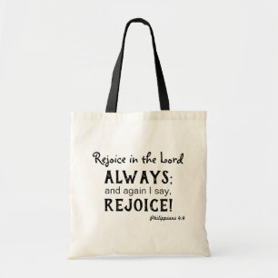 Tote Bag Nous nous réjouissons du noir et blanc