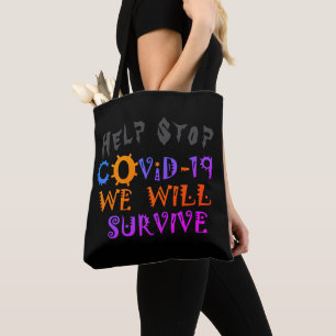 Tote Bag Nous survivrons à COVID-19 - Force et résilience