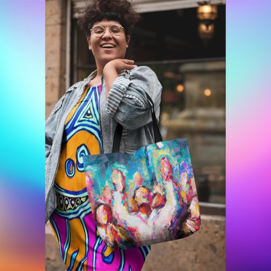 Tote Bag Nous Te Louons Abstrait