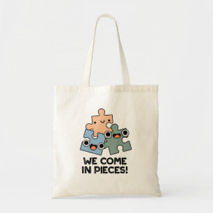 Tote Bag Nous Venons En Pièces Drôle Jigsaw Pun