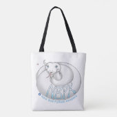 Tote Bag Nouveau Ball Python Gardiens Yuki Logo blanc fourr (Dos)