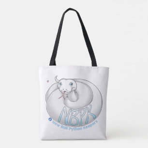 Tote Bag Nouveau Ball Python Gardiens Yuki Logo blanc fourr