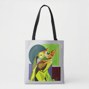 Tote Bag Nouveau Caméléon Sur Le Bloc—Caméléon De Jackson 