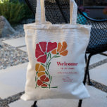 Tote Bag Nouveau Fleur de Mariage lumineux et coloré Bienve<br><div class="desc">Une palette de couleurs vives et modernes distingue cette suite mariage du reste. Le design comporte un bouquet floral stylisé,  et vous pouvez customiser tout le texte.</div>