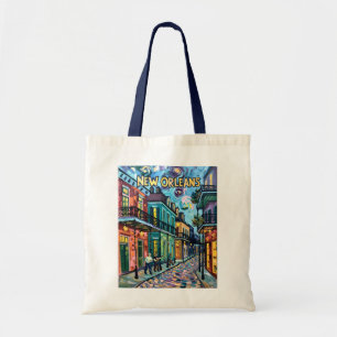 Tote Bag Nouveau Quartier Français d'Orléans Van Gogh Style