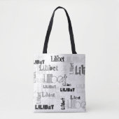 Tote Bag NOUVEAUTÉ ! Filles tendance Nom Cadeau Wordcloud U (Devant)