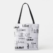 Tote Bag NOUVEAUTÉ ! Filles tendance Nom Cadeau Wordcloud U (Dos)