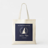 Tote Bag Nouvelle Hampshire Destination Mariage Bienvenue (Dos)