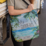 Tote Bag Nouvelle mariée Beach Tropical Hawaii<br><div class="desc">This design created though digital art. It may be personalized in the area provide or customizing by choosing the click to customize further option and changing the name, initials or words. Donc, change le texte color and style or delete the text for an image only design. Contact me at colorflowcreations@gmail.com...</div>