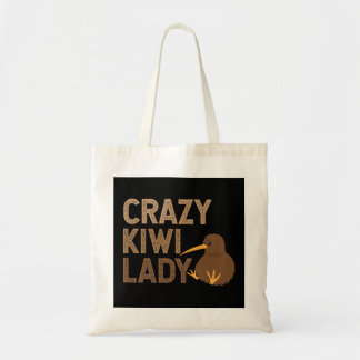 Tote Bag Nouvelle-Zélande Crazy Kiwi Lady Funny Idée cadeau