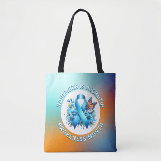 Tote Bag November is Microtia Awareness Month and Day (Devant)