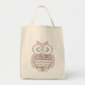 Tote Bag NPD Owl sur Natural Grocery Fourre-tout (Devant)