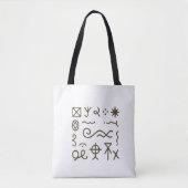 Tote Bag Nsibidi Ancient African  (Devant)