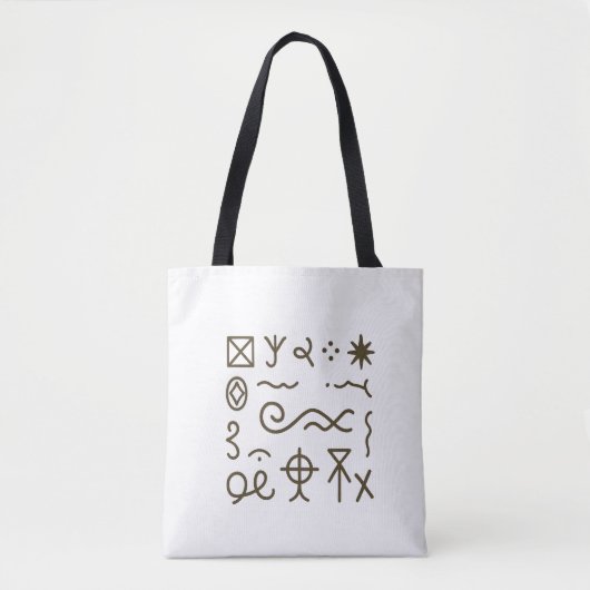 Tote Bag Nsibidi Ancient African  (Devant)