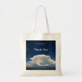 Tote Bag Nuage de Puffy blanc (Devant)