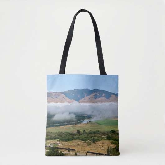 Tote Bag Nuages au-dessus de la rivière Flathead (Devant)