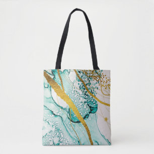 Tote Bag Nuages d'art Abstraits : Encre translucide