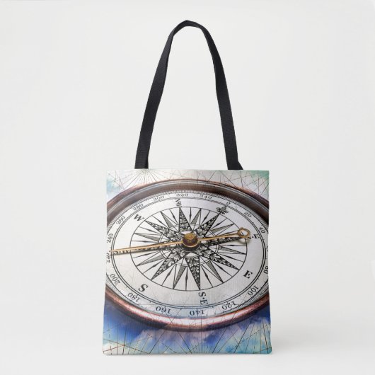 Tote Bag Nuages de boussole (Devant)