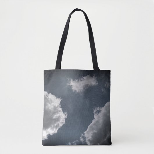 Tote Bag Nuages gris (Devant)