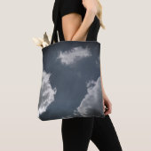 Tote Bag Nuages gris (De près)