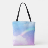 Tote Bag Nuages pastel magiques et arc-en-ciel (Dos)