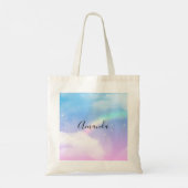 Tote Bag Nuages pastel magiques et arc-en-ciel (Dos)
