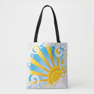 Tote Bag Nuages Tourbillonnants Sur Éclat De Soleil