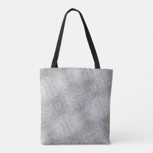 Tote Bag Nuances de gris Parties scintillant texturée numér