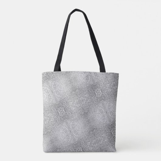 Tote Bag Nuances de gris Parties scintillant texturée numér (Dos)