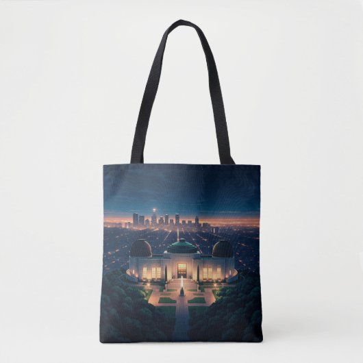 Tote Bag Nuit à Los Angeles (Devant)