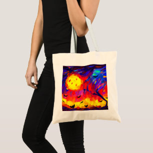 Tote Bag Nuit Abstraite d'Halloween moderne